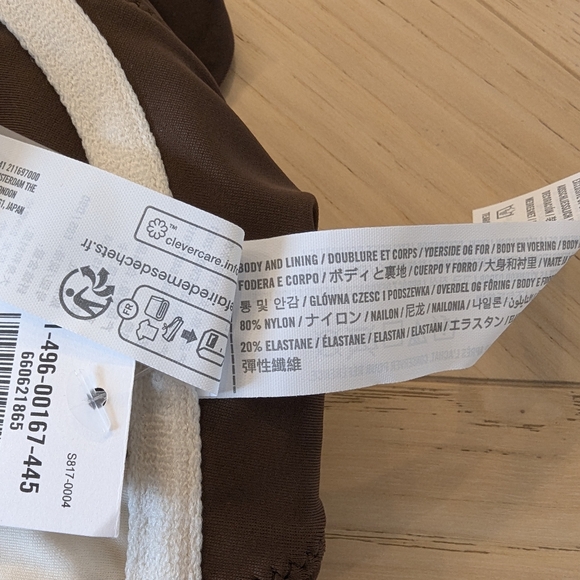 NWT Abercrombie & Fitch Wide Strap Underwire Bikini Top in Cocoa Adjustable - Picture 8 of 9